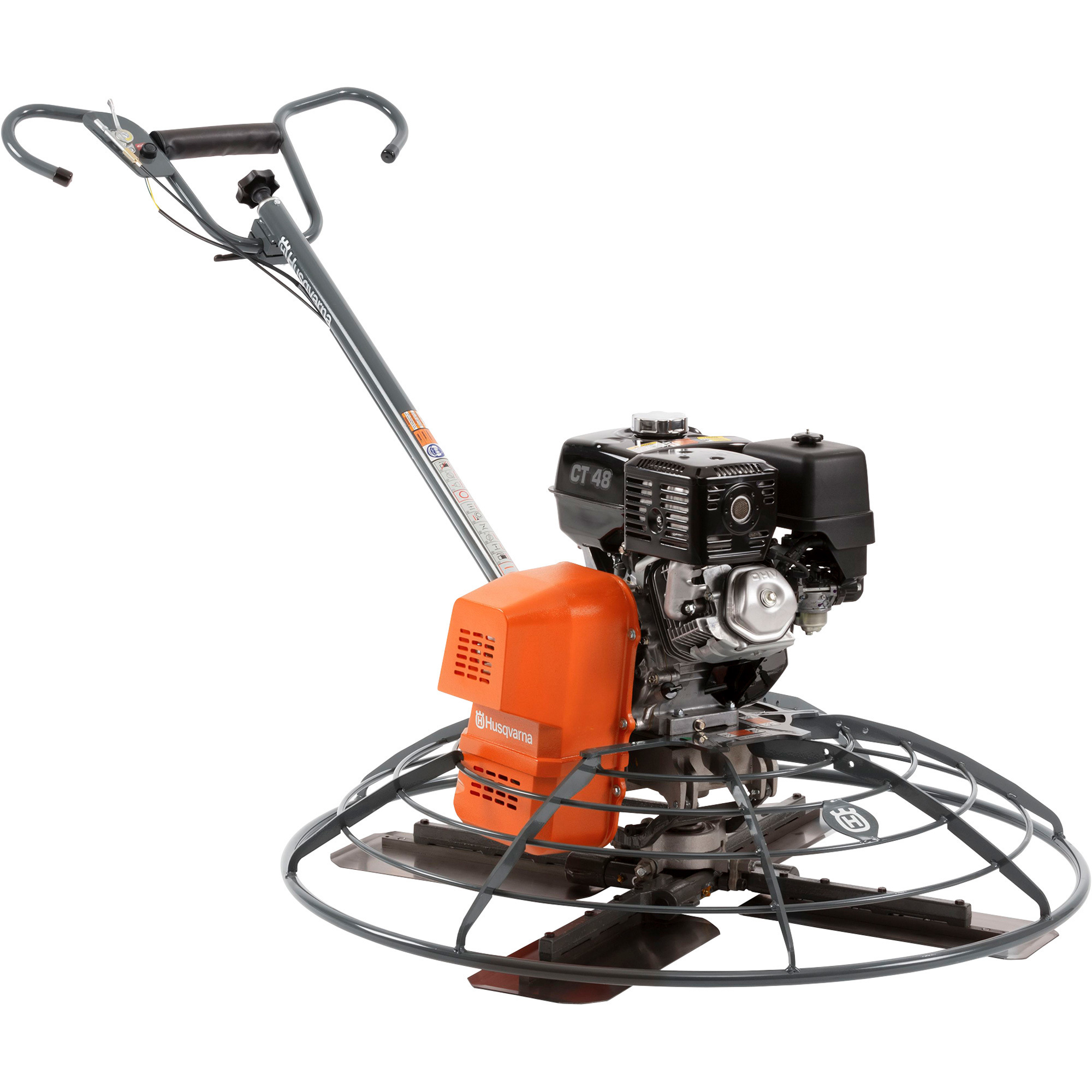 Husqvarna Concrete Power Trowel, 48in. Diameter, Honda GX 390 Engine, Model# CT 48-8A